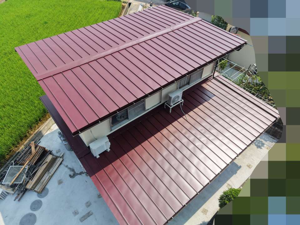 2026年10月施工 【三重県桑名市】築35年 屋根の葺き替え あまどい工事 軒天井板金工事 破風板金巻き工事